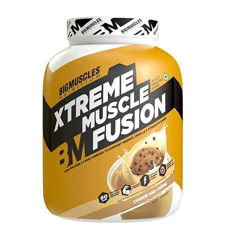BIGMUSCLES Xtreme Muscle Fusion 2.7 Kg | 30 Gm Protein | 60 Gm Carb | 2.5 Gm Creatine | Muscle Gainer | Product Expiry - Mar 2026