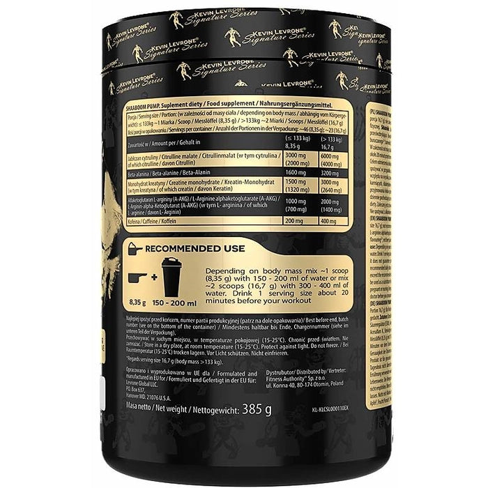 KEVIN LEVRONE SIGNATURE SERIES SHAABOOM PUMP GRAPE 385 GM| Made In Poland | Free Delivery | Product Expiry - May 2027