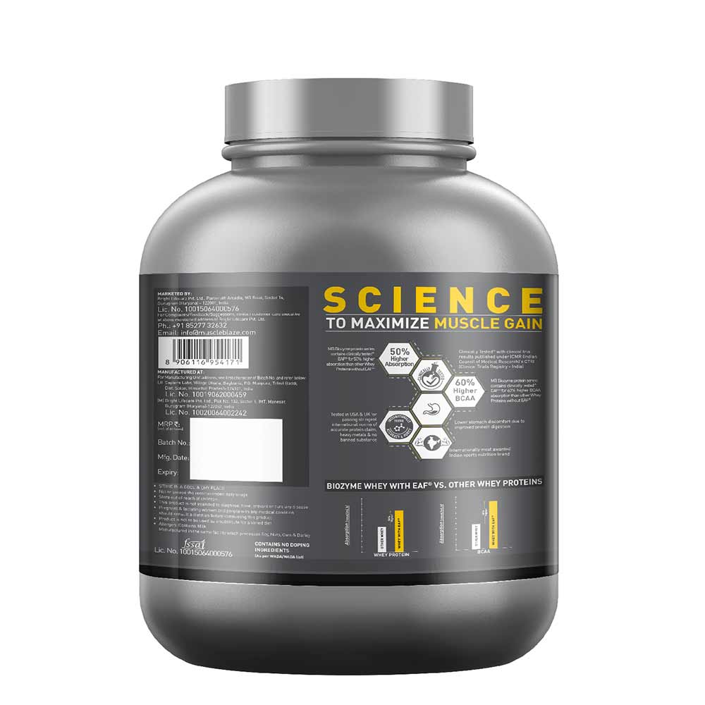 MuscleBlaze Biozyme Performance Whey, 2 kg (4.4 lb), Rich Chocolate | Free Delivery | Product Expiry - 09 MAR 2026