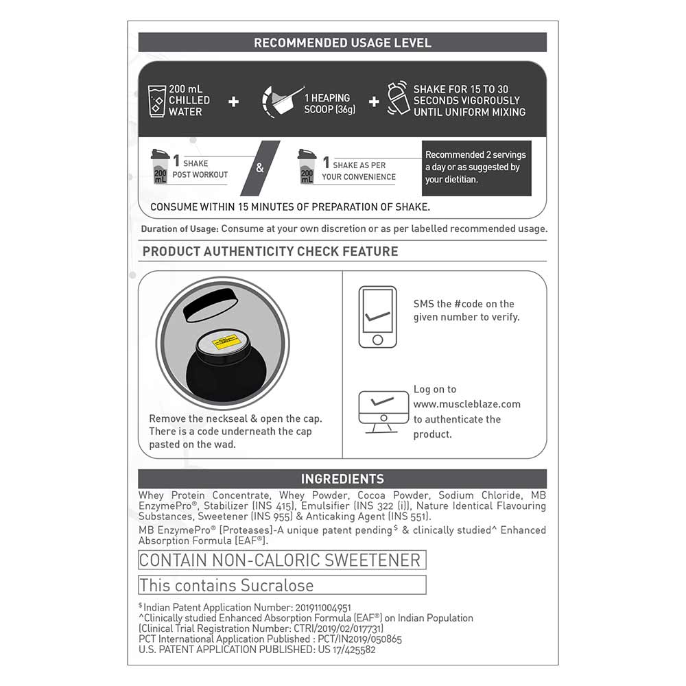 MuscleBlaze Biozyme Performance Whey, 2 kg (4.4 lb), Rich Chocolate | Free Delivery | Product Expiry - 09 MAR 2026