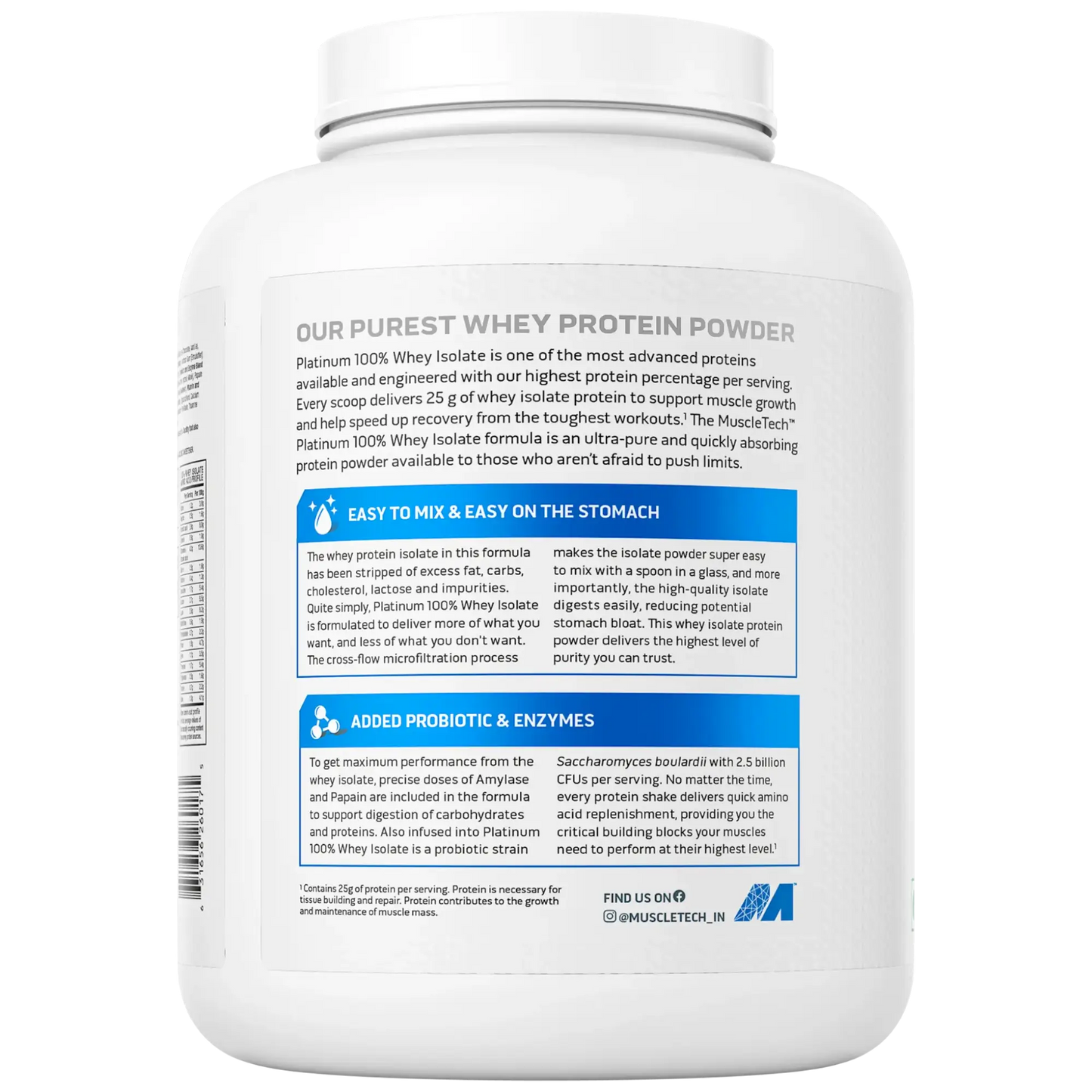 MUSCLETECH PLATINUM 100% WHEY ISOLATE MILK CHOCOLATE 1.81 KG | Free Delivery | Product Expiry - June 2025