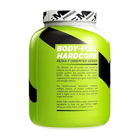 Bigmuscles Nutrition Body Fuel Hardcore Chocolate Malt 3 Kg| Lean Muscle Mass Gainer | Complex Carbohydrates, | 724 Calories | Boosts Metabolism | Product Expiry - Sep 2026