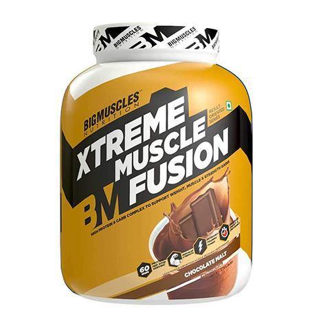 BIGMUSCLES Xtreme Muscle Fusion 2.7 Kg | 30 Gm Protein | 60 Gm Carb | 2.5 Gm Creatine | Muscle Gainer | Product Expiry - Mar 2026