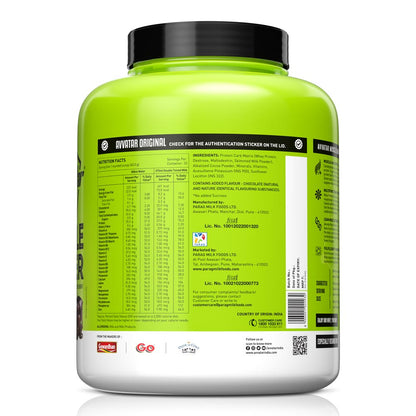 Avvatar Muscle Mass Gainer 2kg | Belgian Chocolate | 33 Servings | Sugar free | Gluten free | Soy free | Product Expiry - 20/01/27
