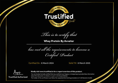 AVVATAR WHEY PROTEIN | 1 KG |Belgian Chocolate Flavour | 24g Protein | 29 Servings | Isolate & Concentrate Blend | Product Expiry - 24/01/27
