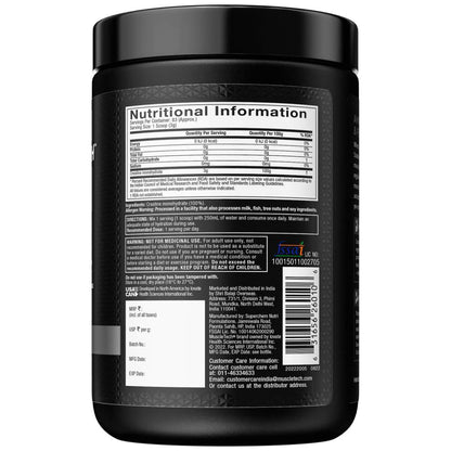 MuscleTech Platinum 100% Creatine - 250 gm (0.55 Lb), Unflavoured |Muscle Strenght | Free Delivery | Product Expiry - 30/June/27