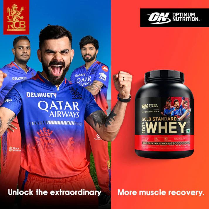ON (Optimum Nutrition) Gold Standard 100% Whey Protein, 2.27 kg (5 lb), Double Rich Chocolate| Free ON Creatine 100 Gm  |Free Delivery | Product Expiry - Mar 2027