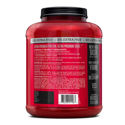 BSN Syntha-6 Protein Powder - 2.5 Kg (5.5 Lb), Chocolate Milkshake | Product Expiry - May 2026