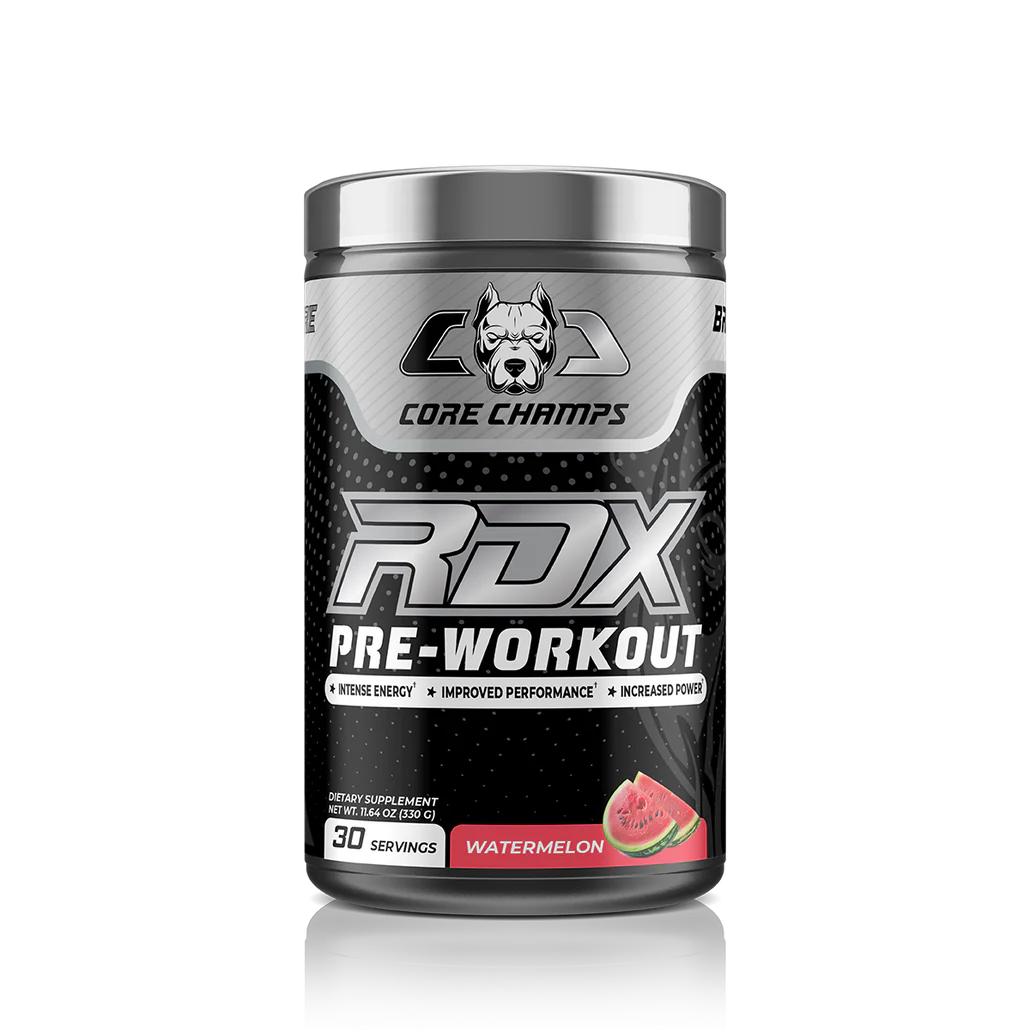 Core Champ RDX Pre-Workout Watermelon 420Gm | 400mg Caffeine | 3000mg Beta-Alanine & L-Citrulline | Free Delivery | Product Expiry - Mar/2026
