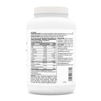 GNC Calcium Plus With Magnesium & Vitamin D3 | 180 Tablets | Strengthens Bones | Supports Strong Teeth | Promotes Healthy Muscle Contraction | Formulated in USA | 1000mg Per Serving | Product Expiry - Sep 2025