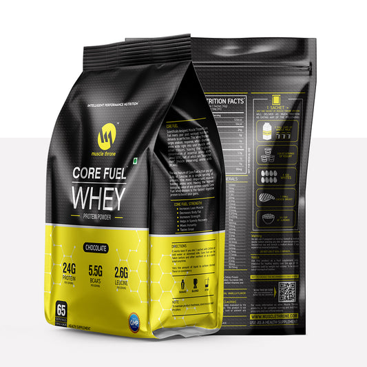 MUSCLE THRONE CORE FUEL WHEY PROTEIN CHOCOLATE 2 KG | Product Expiry -30/ Jan /2026