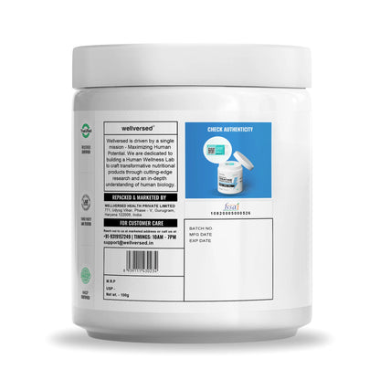 Wellcore - Micronised Creatine Monohydrate (100g, 33 Servings) | 100% Pure Creatine | Unflavored | Supports Athletic Performance and Power | Product Expiry - Jan 26