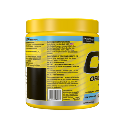 C4 ORIGINAL PRE WORKOUT ICY BLUE RASPBERRY 30 SERVING - 178GM | Free Delivery | Use By - 31-05-2027