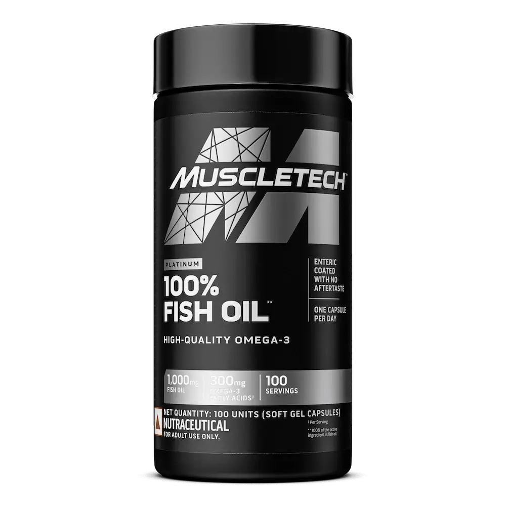 Muscletech™ Platinum 100% Omega Fish Oil | Control Cholesterol | High EPA & DHA | Free Delivery | Product Expiry - Mar 2027