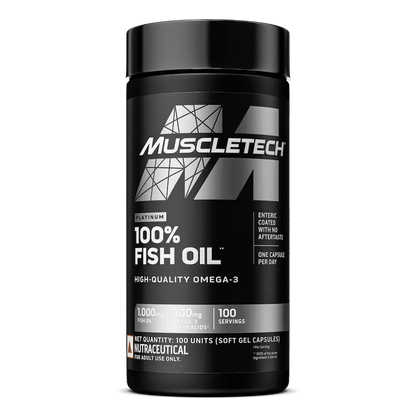 Muscletech™ Platinum 100% Omega Fish Oil | Control Cholesterol | High EPA & DHA | Free Delivery | Product Expiry - Mar 2027