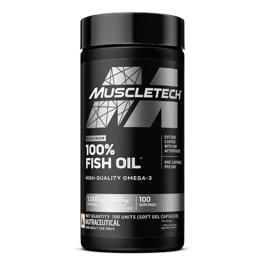 Muscletech™ Platinum 100% Omega Fish Oil | Control Cholesterol | High EPA & DHA | Free Delivery | Product Expiry - Mar 2027