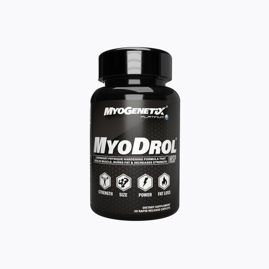 MYODROL-HSP® Platinum | MUSCLE BUILDING FORMULA - Makes You Stronger and Muscular | Strength, Size and Power – 30 Caplets | Free Delivery | Product Expiry -Jan 2026