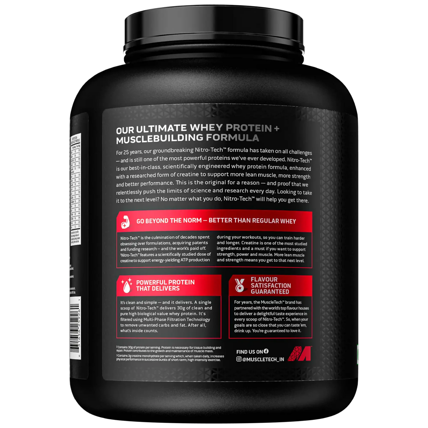 MuscleTech NitroTech WHEY PROTEIN Cappuccino 1.81 KG (NEW PACKING) FREE DELIVERY | Product Expiry - Nov 2026