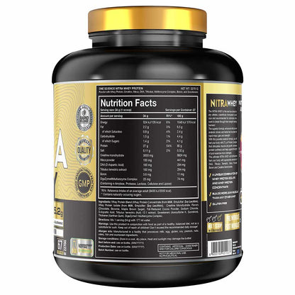 One Science Nutrition (OSN) Nitra Whey - DAA, Tribulus Terrestis, Maca powder and Boron & Creatine Monohydrate | 27g Protein, 3g Creatine, 5.2g Glutamine, 6.6g BCAA - 5lbs - Chocolate Brownie | Product Expiry - 06/2027