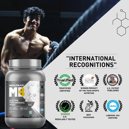 MuscleBlaze Biozyme Performance Whey, 1 kg (2.2 lb), Rich Chocolate| Free Delivery | Product Expiry - 27 Mar 2026