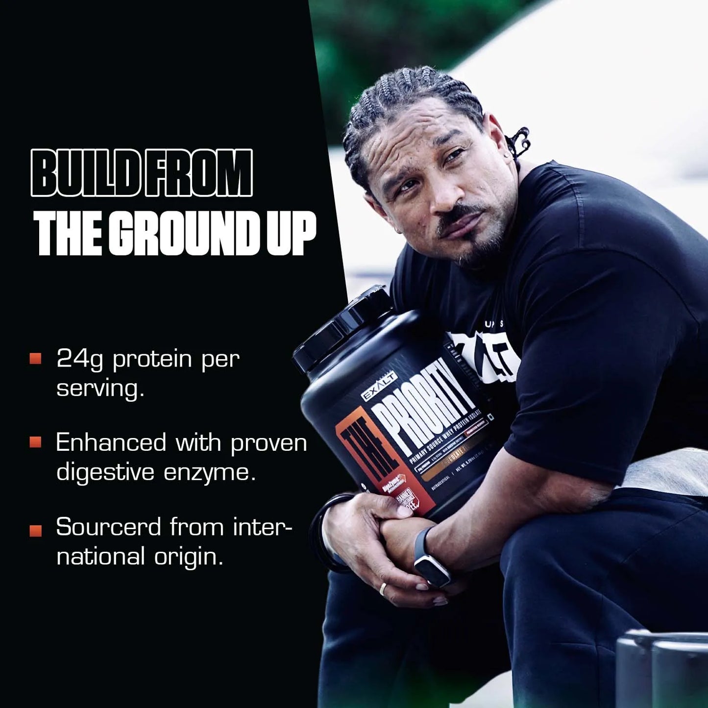 Exalt Supps The Priority Cafe Latte 2.4 Kg/5.29 Lbs | Primary Source Whey Isolate & When Concentrate | Product Expiry - Mar 2027