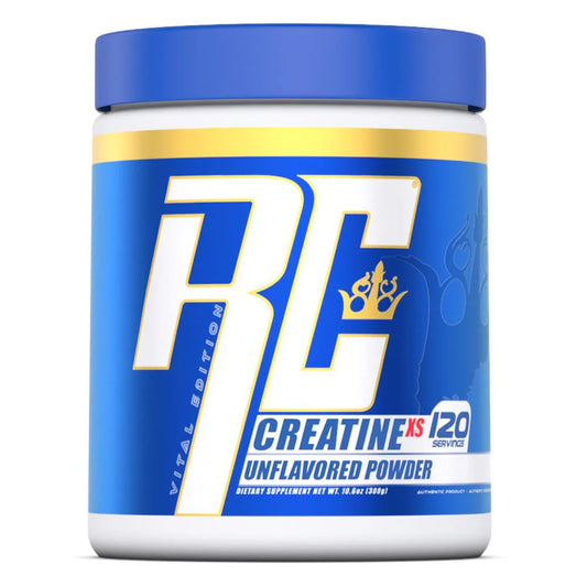 Ronnie Coleman Signature Series Creatine-XS, Creatine Monohydrate Powder, Recovery for Muscle Building and Strength, Unflavored, 120 Servings | Product Expiry - Mar/2027