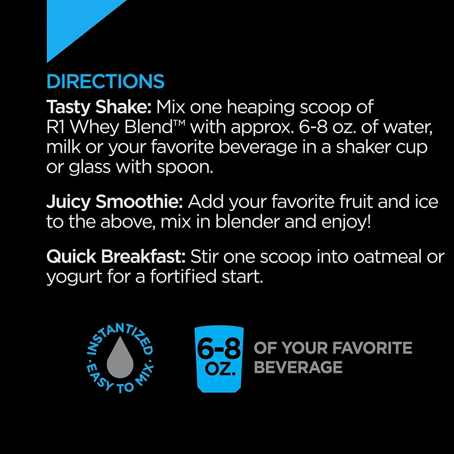 Rule 1 R1 Whey Blend Chocolate Fudge 5.02 lbs /2.28 Kg | 24g Protein/Serving | 100% Pure Whey Blend | Product Expiry - Jan 2026