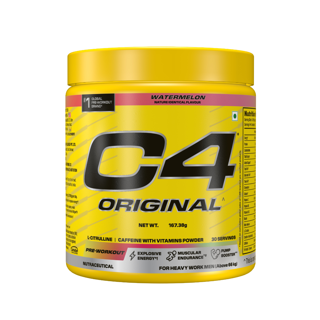 C4 ORIGINAL PRE WORKOUT WATERMELON 30 SERVING - 167GM | Free Delivery | Use By - 30-06-2027